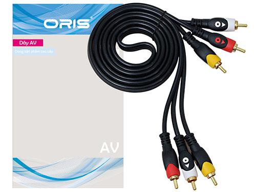 Dây AV 6 đầu đen 2099